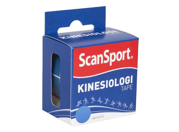 SCANSPORT Kinesiologitape Blå 5cmx5m Allergitestet Kinesiologitape 